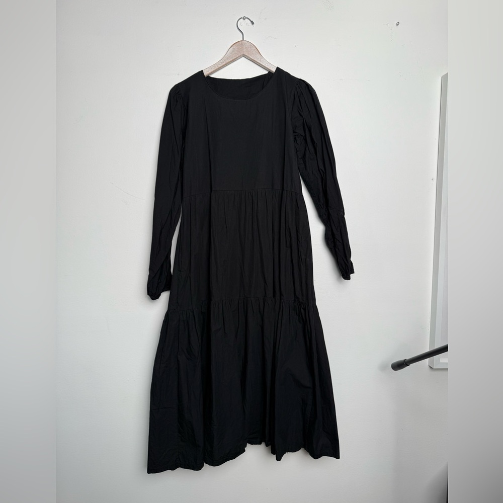 Elegant Black Long Sleeve Dress